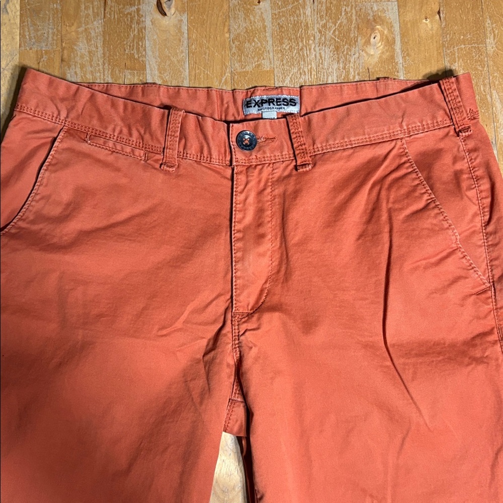 Express Photographer Men's Rust Chinos - Picture 5 of 10